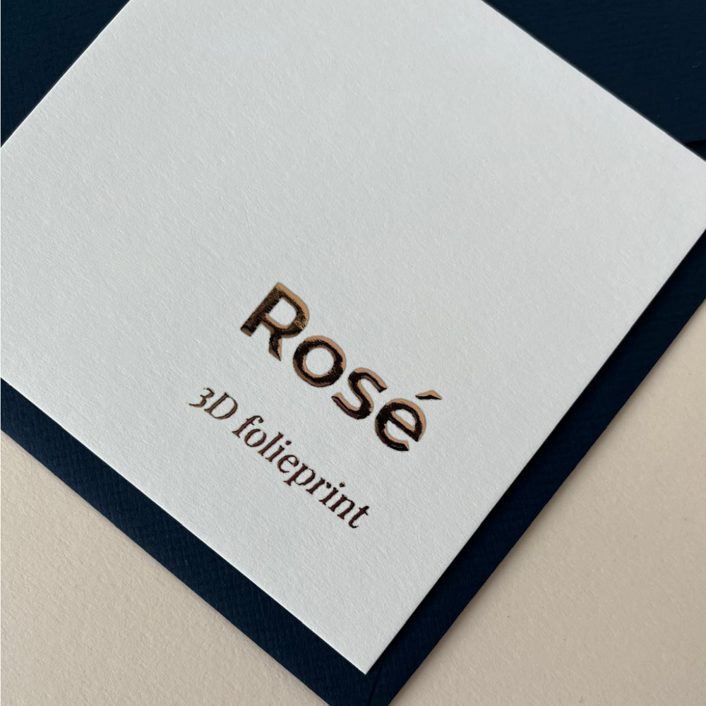 Staal 3D folieprint rosé