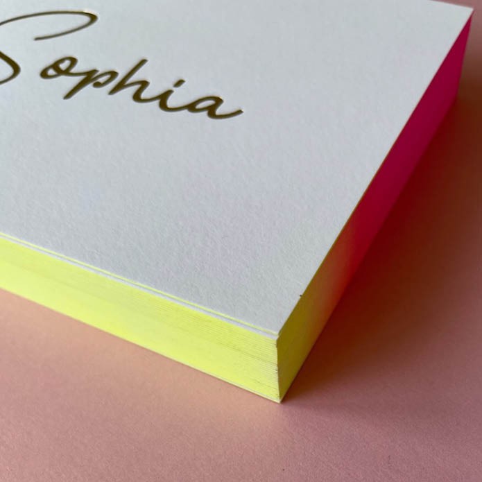 Regenboog kleur op snede - 3 kleuren ( + 1 werkdag )