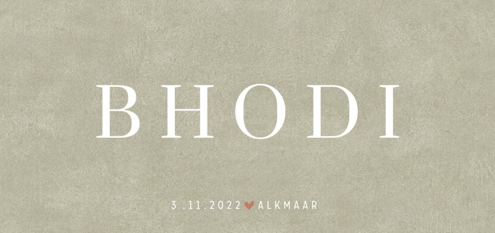 Stoer geboortekaartje waterverf achtergrond groen