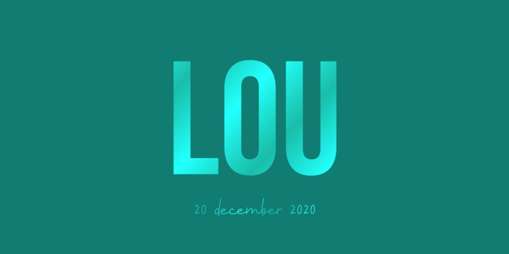 Geboortekaartje met walvis in de kleur zeegroen