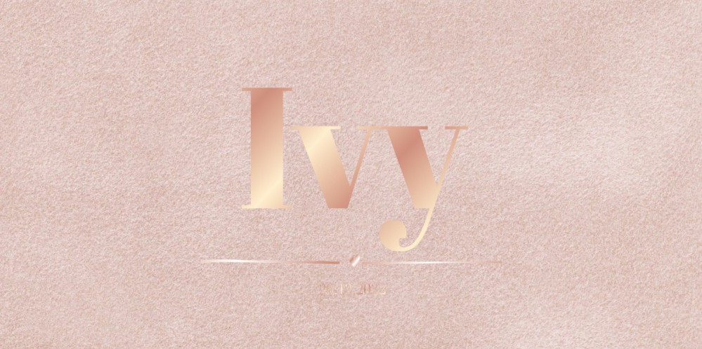 Klassiek geboortekaartje velvet nude roze met rosé goudfolie