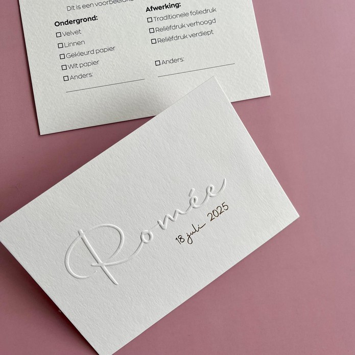 Sample Romee (reliëf verhoogd)