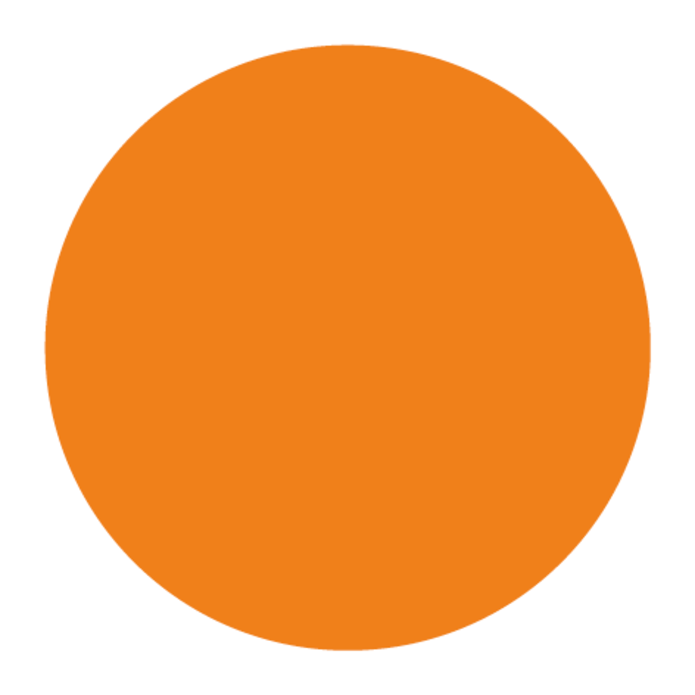 Sluitsticker neon oranje