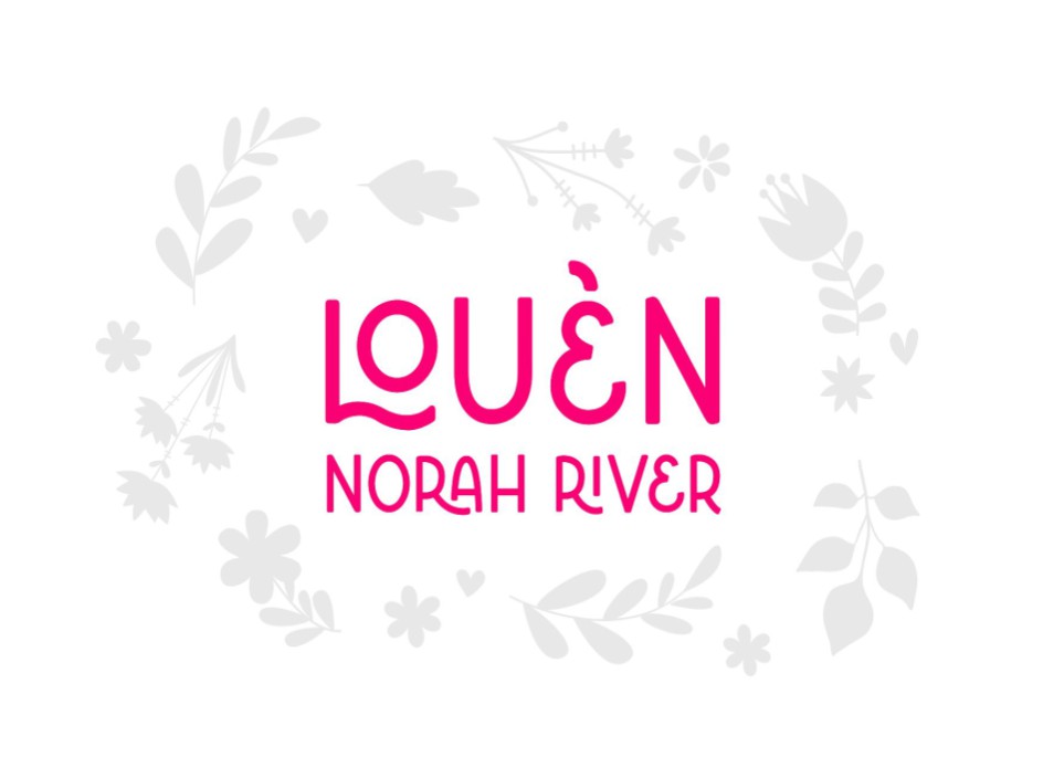 Geboortekaartje Louèn – met elegante blinddruk bloemen en moderne typografie