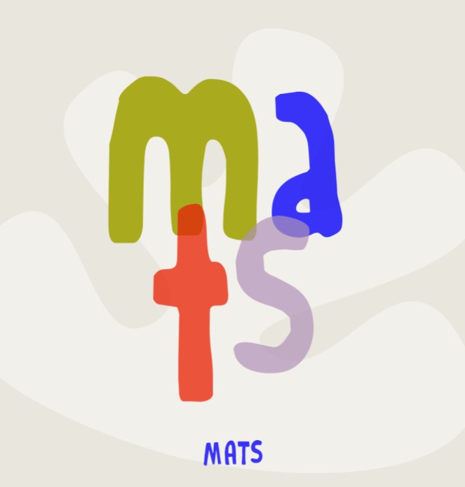 Typografisch geboortekaartje speels jongen