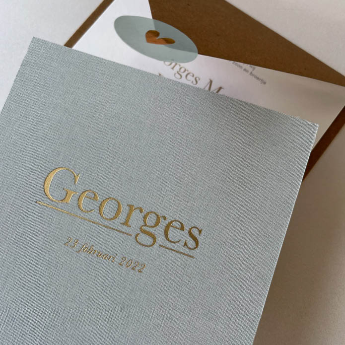 Geboortekaartjes linnen