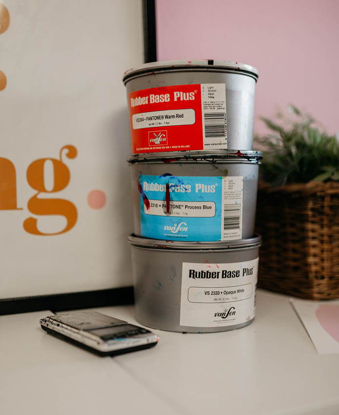 Rubberbase transparante inkten..